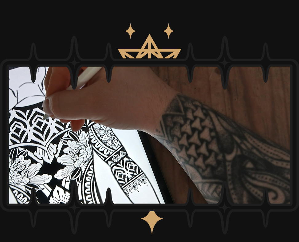 blackwork-tattoo-fulda-planung Erstellen eines individuellen Tattoos im Blackwork Tattoo Stil