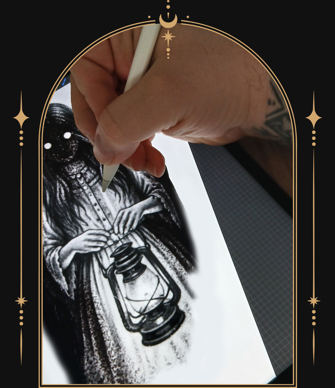 darl-art-zeichnung-tablet-schwarzeskraut